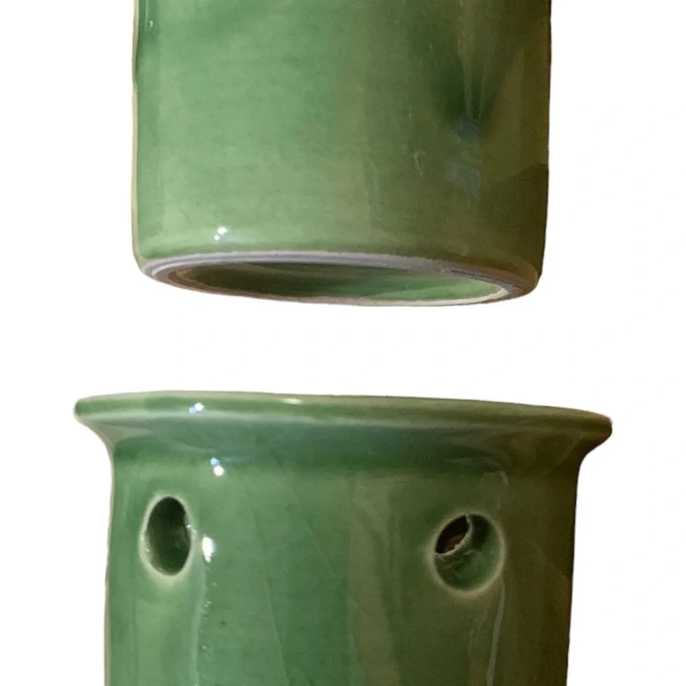 Sur La Table candle holders. Italian hand made fired ceramic candle holders.
